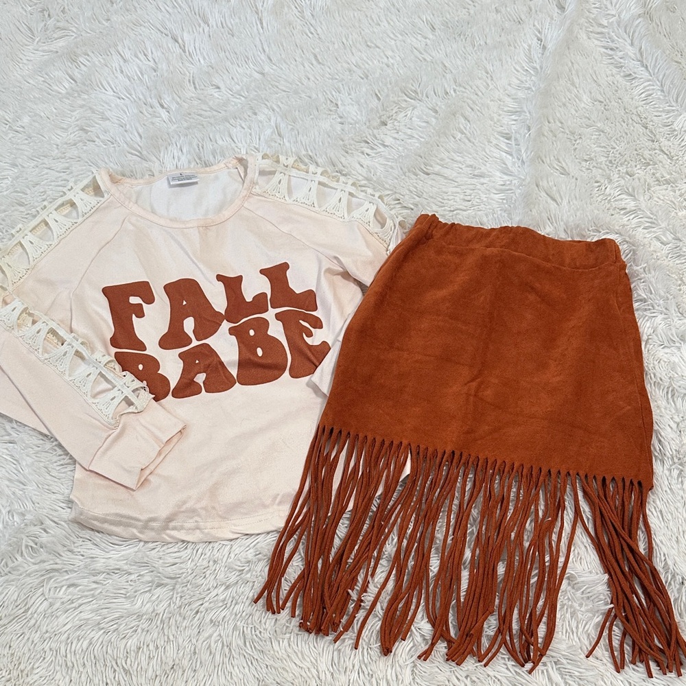 🦆 Sparkle in Pink Fall Babe Outfit Size 5T